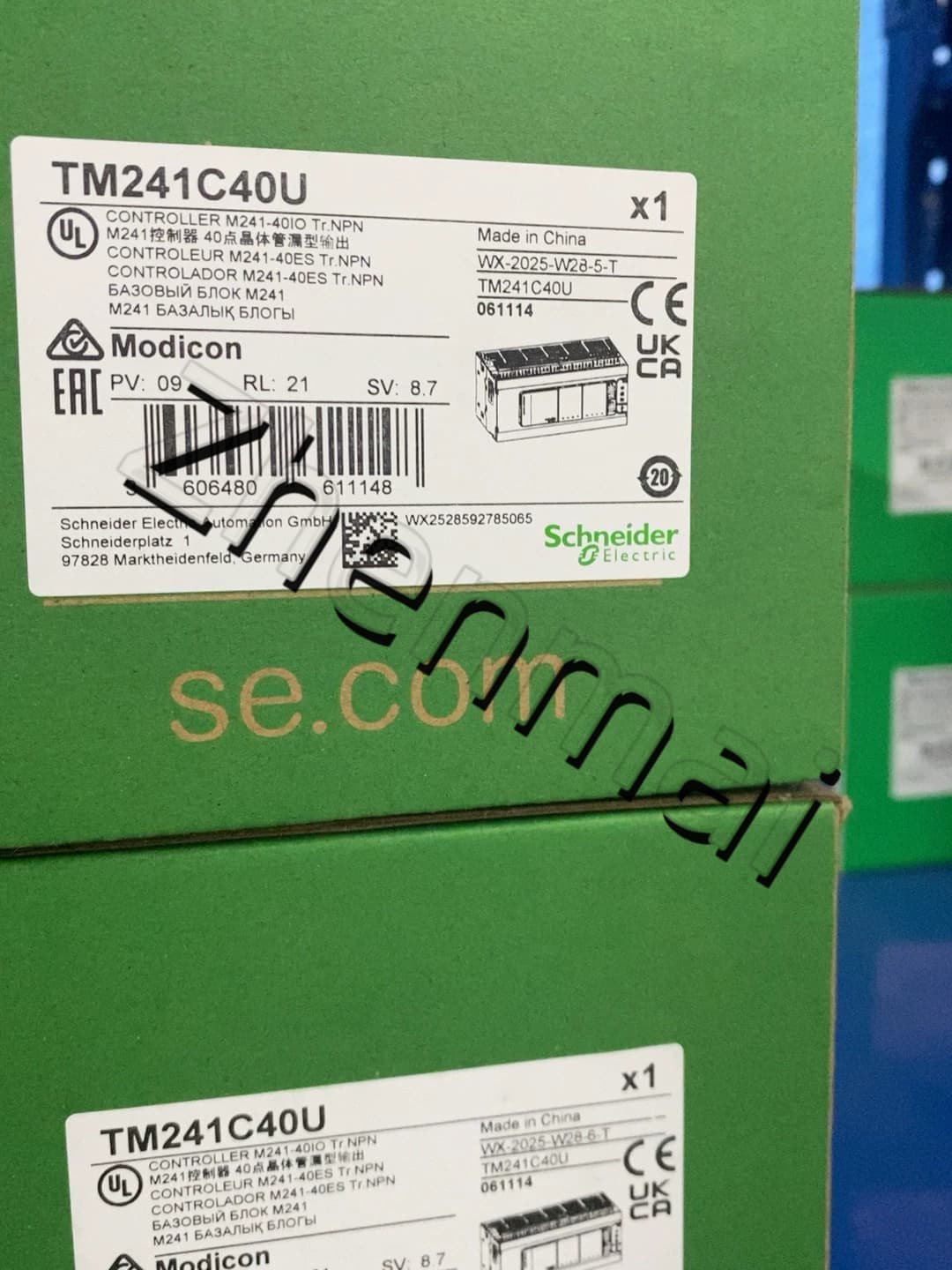 100% ολοκαίνουργιο, γνήσιο και γνήσιο Schneider TM241C40U Μετατροπείς συχνότητας, διακόπτες κυκλώματος, επαφές, προστατευτικές συσκευές