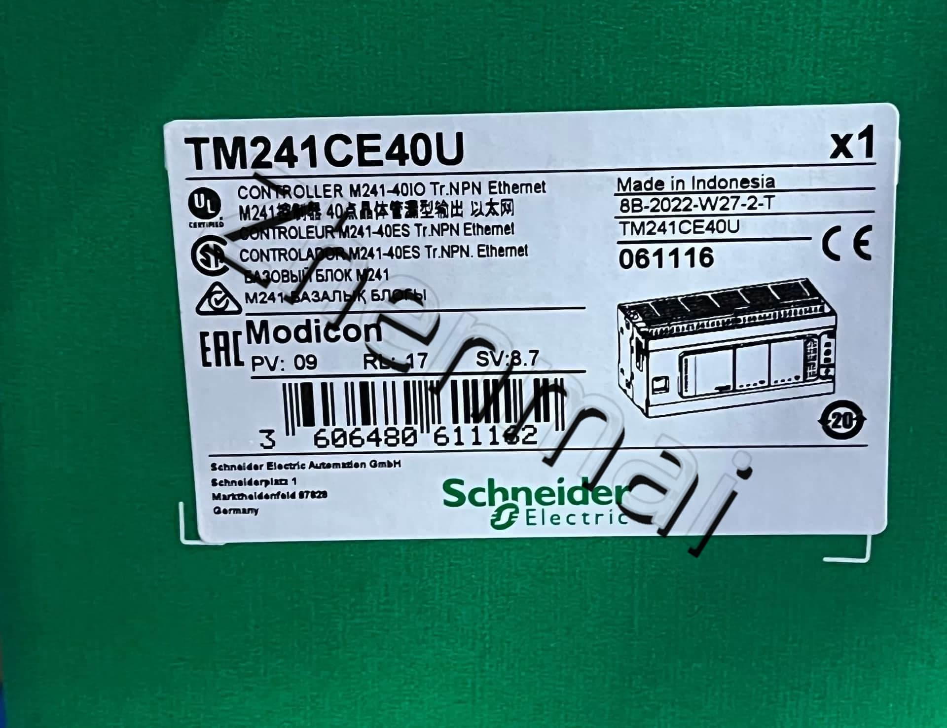 100% ολοκαίνουργιο, γνήσιο και γνήσιο Schneider TM241CE40U Μετατροπείς συχνότητας, διακόπτες κυκλώματος, επαφές, προστατευτικές συσκευές