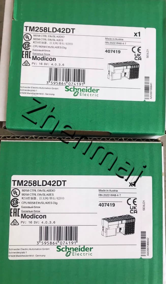 100% ολοκαίνουργιο, γνήσιο και γνήσιο Schneider TM258LD42DT Μετατροπείς συχνότητας, διακόπτες κυκλώματος, επαφές, προστατευτικές συσκευές