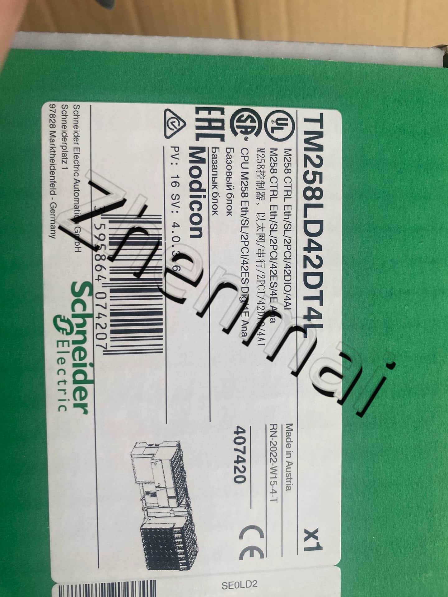 100% ολοκαίνουργιο, γνήσιο και γνήσιο Schneider TM258LD42DT4L Μετατροπείς συχνότητας, διακόπτες κυκλώματος, επαφές, προστατευτικές συσκευές