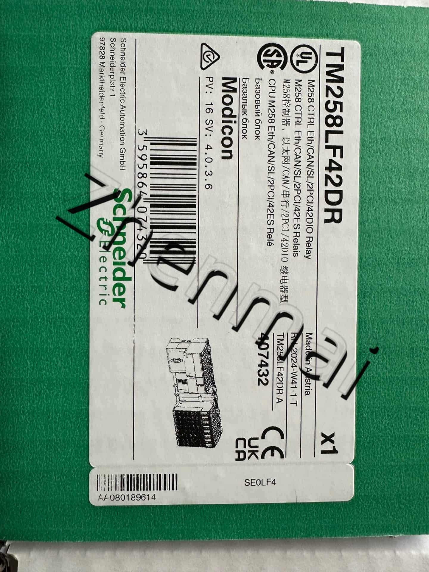 100% ολοκαίνουργιο, γνήσιο και γνήσιο Schneider TM258LF42DR Μετατροπείς συχνότητας, διακόπτες κυκλώματος, επαφές, προστατευτικές συσκευές