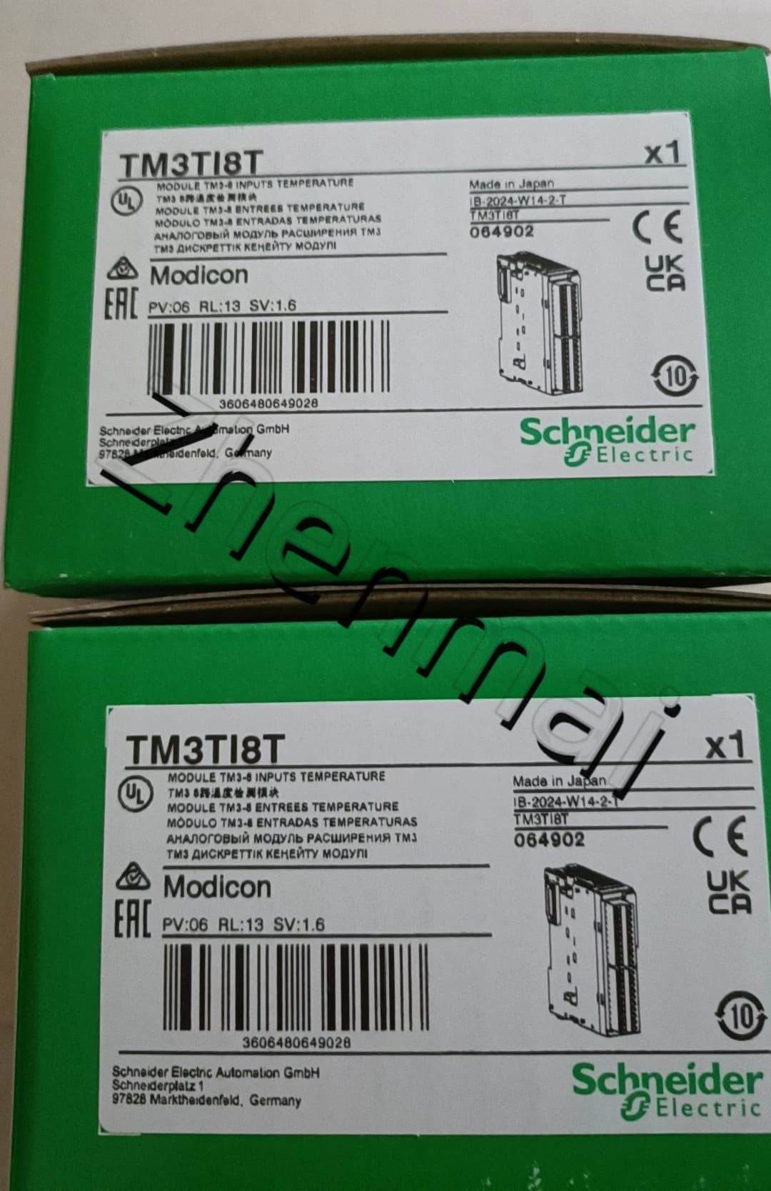 100% ολοκαίνουργιοι, γνήσιοι και γνήσιοι μετατροπείς συχνότητας Schneider TM3TI8T, διακόπτες κυκλώματος, επαφές, προστατευτικές συσκευές