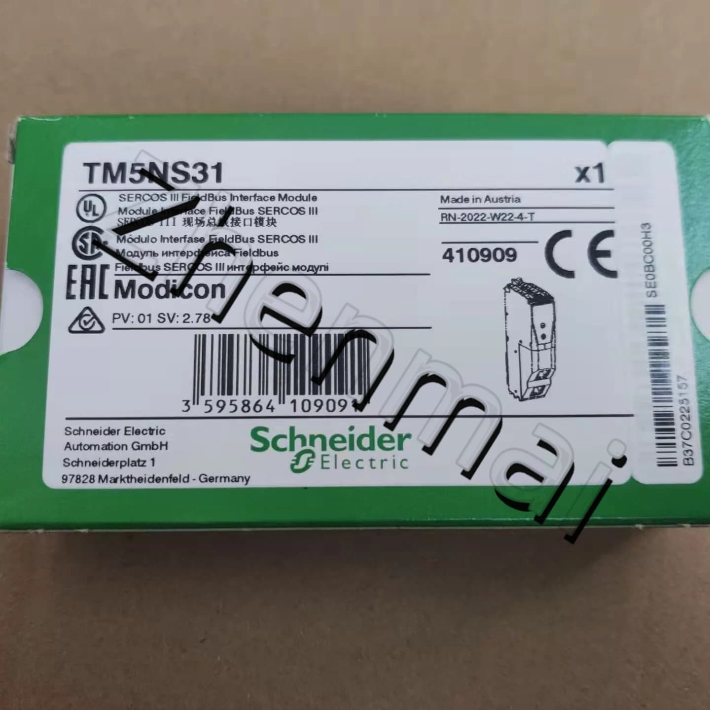 100% ολοκαίνουργιο, γνήσιο και γνήσιο Schneider TM5NS31 Μετατροπείς συχνότητας, διακόπτες κυκλώματος, επαφές, προστατευτικές συσκευές