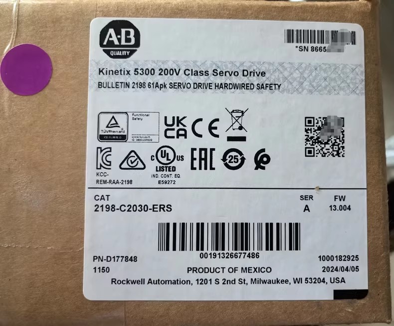 2198-C2030-ERS Kinetix 5300 Servo Drive, ολοκαίνουργιο και γνήσιο Γρήγορη παράδοση