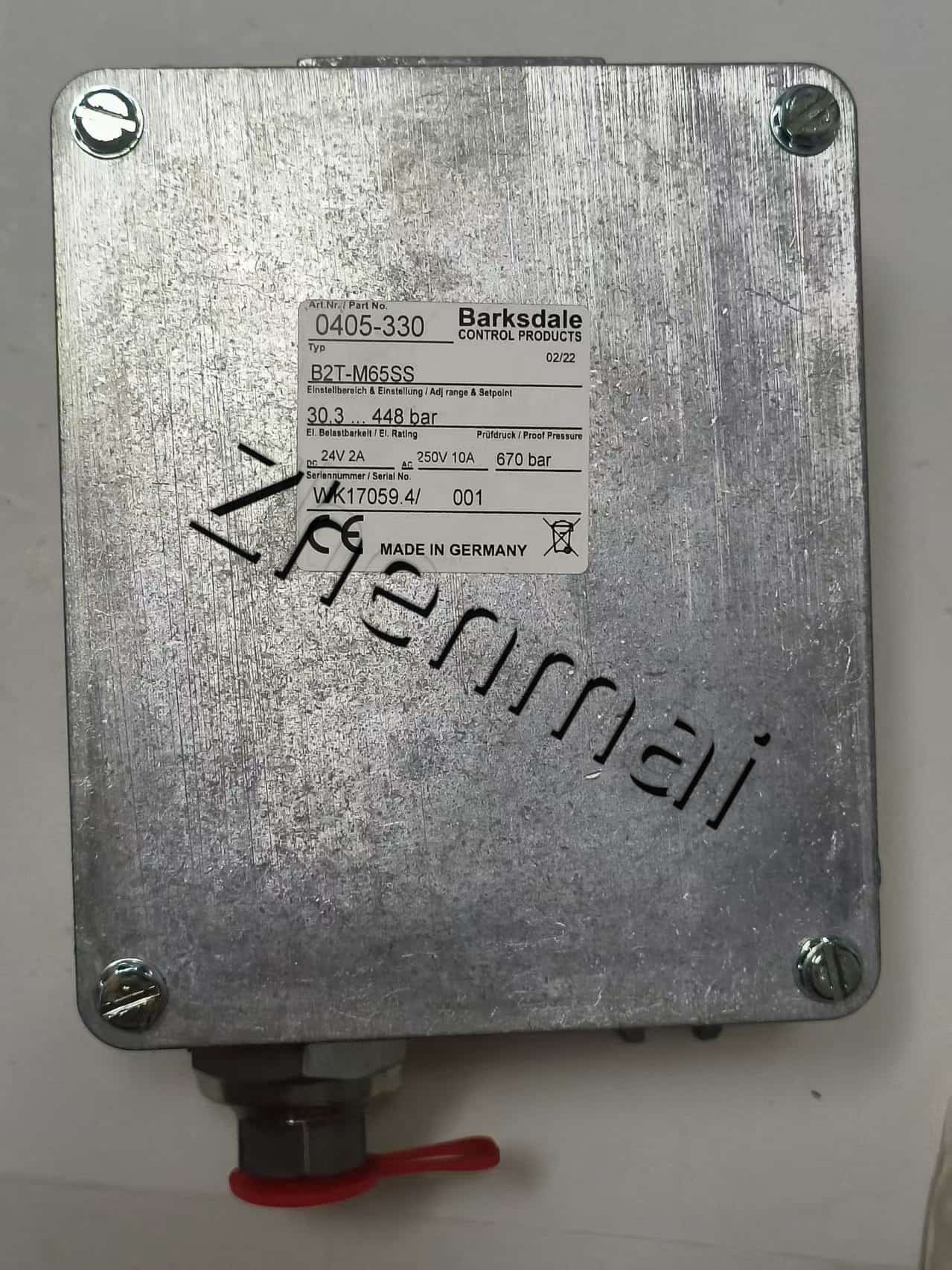 Ολοκαίνουργιο Γνήσιο Barksdale 0405-330 B2T-M65SS Αισθητήρας πίεσης Διακόπτης στάθμης Διακόπτης ροής Διακόπτης πίεσης Γρήγορη αποστολή