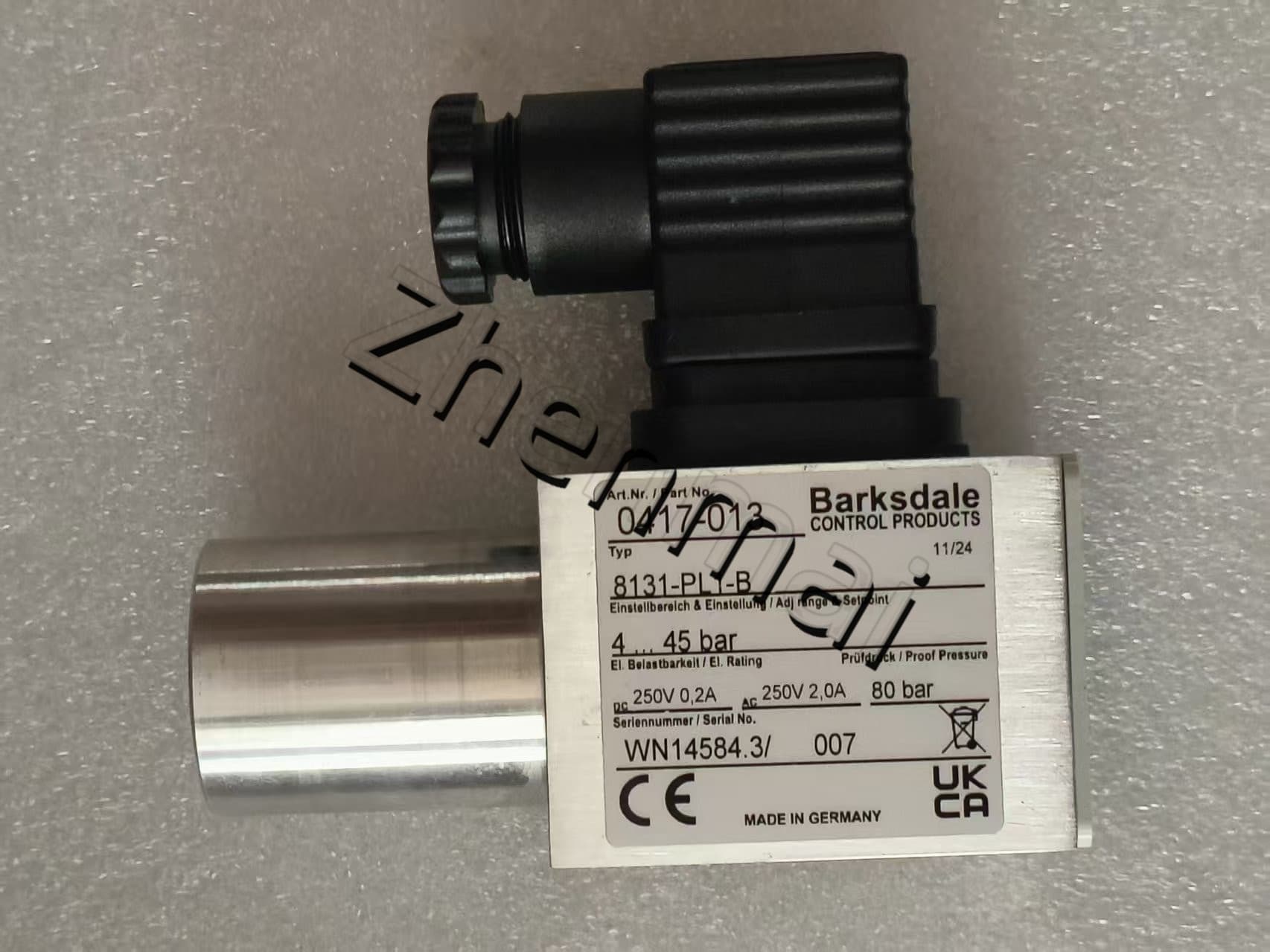 Ολοκαίνουργιο Γνήσιο Barksdale 8131-PL1-B 0417-013 Αισθητήρας πίεσης Διακόπτης στάθμης Διακόπτης ροής Διακόπτης πίεσης Γρήγορη αποστολή