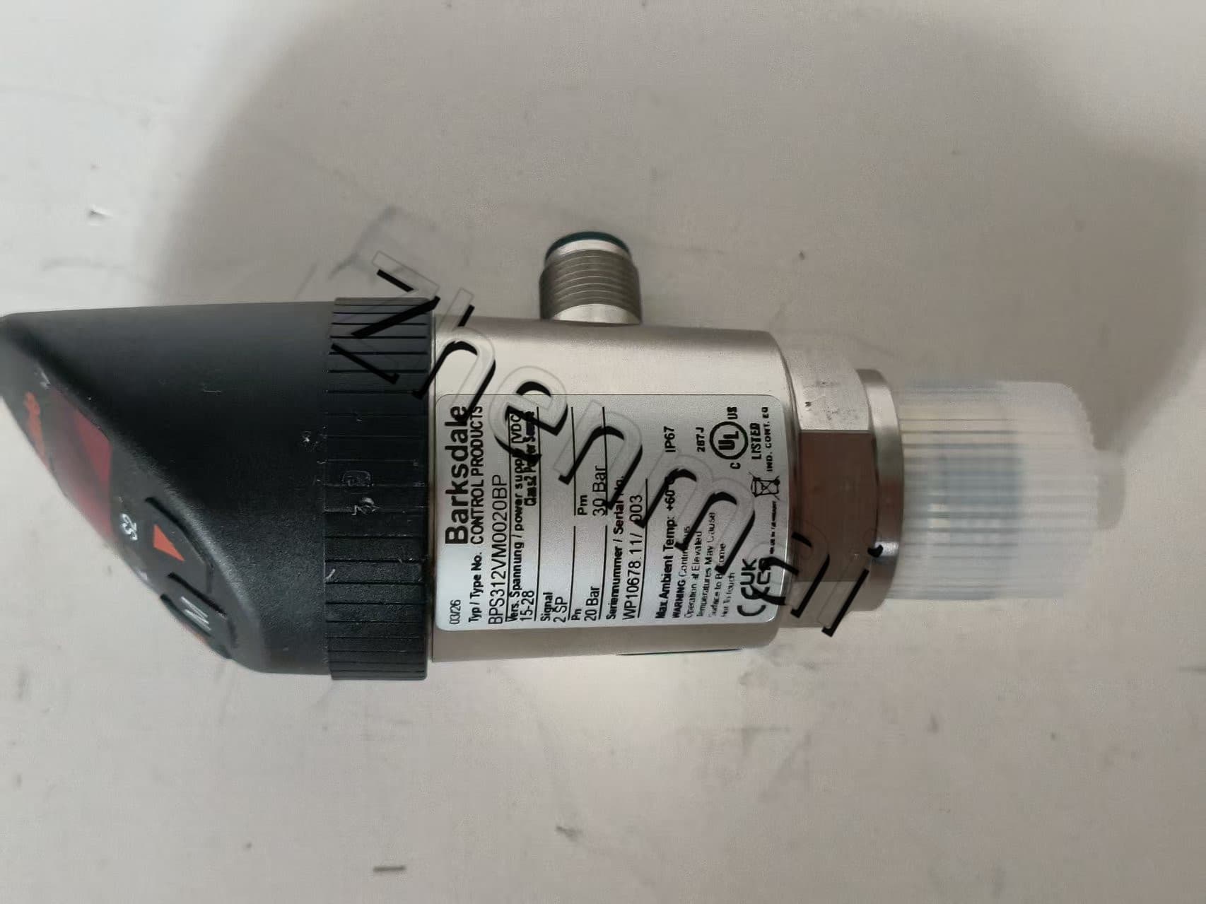 Ολοκαίνουργιο Γνήσιο Barksdale BPS312VM0020BP Αισθητήρας πίεσης Διακόπτης στάθμης Διακόπτης ροής Διακόπτης πίεσης Γρήγορη αποστολή