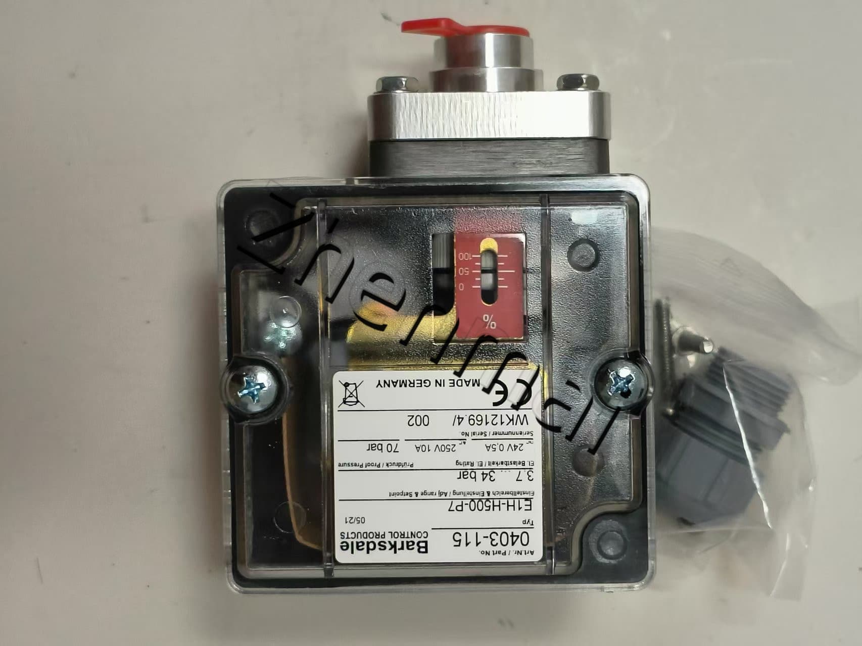 Ολοκαίνουργιο Γνήσιο Barksdale E1H-H500-P7 0403-115 Αισθητήρας πίεσης Διακόπτης στάθμης Διακόπτης ροής Διακόπτης πίεσης Γρήγορη αποστολή